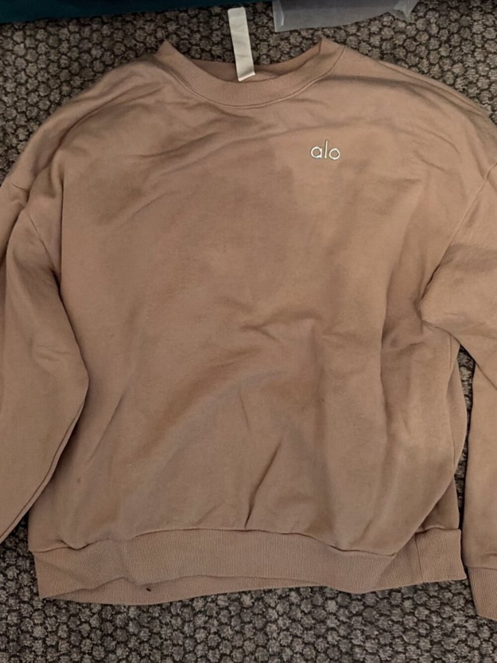 Alo Crewneck Sweatshirt Tan - Size M, Like New